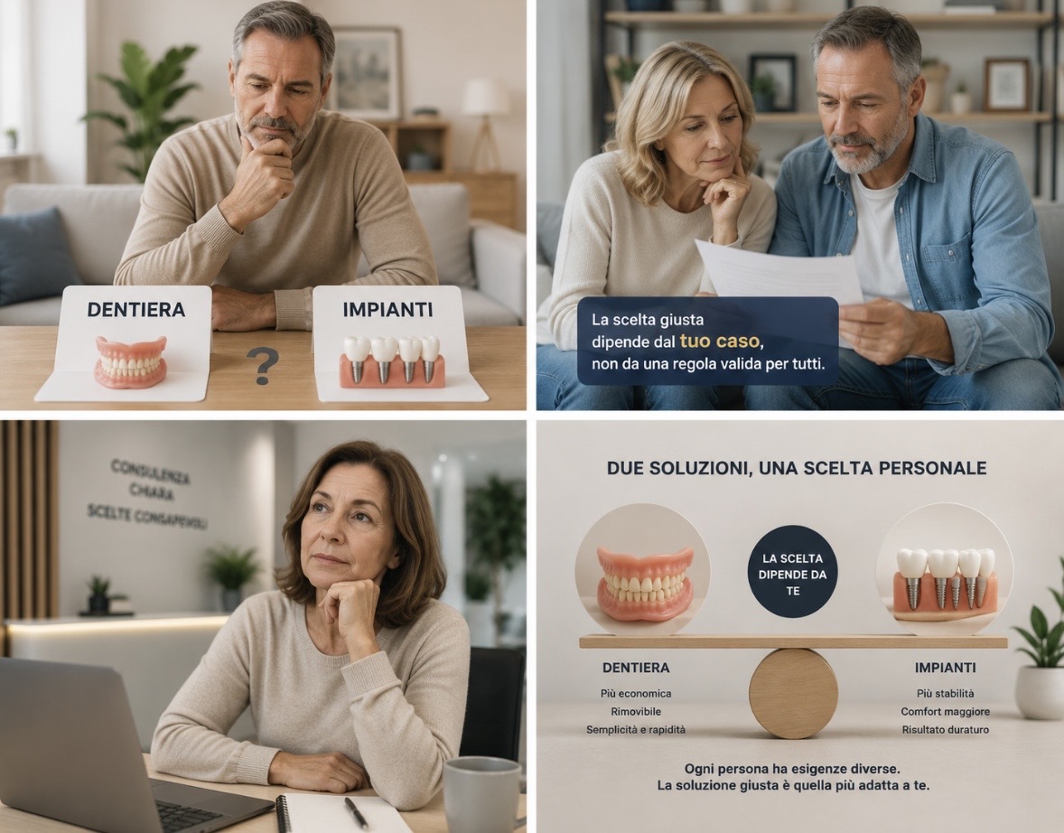 Dentiera o impianti: confronto tra le soluzioni